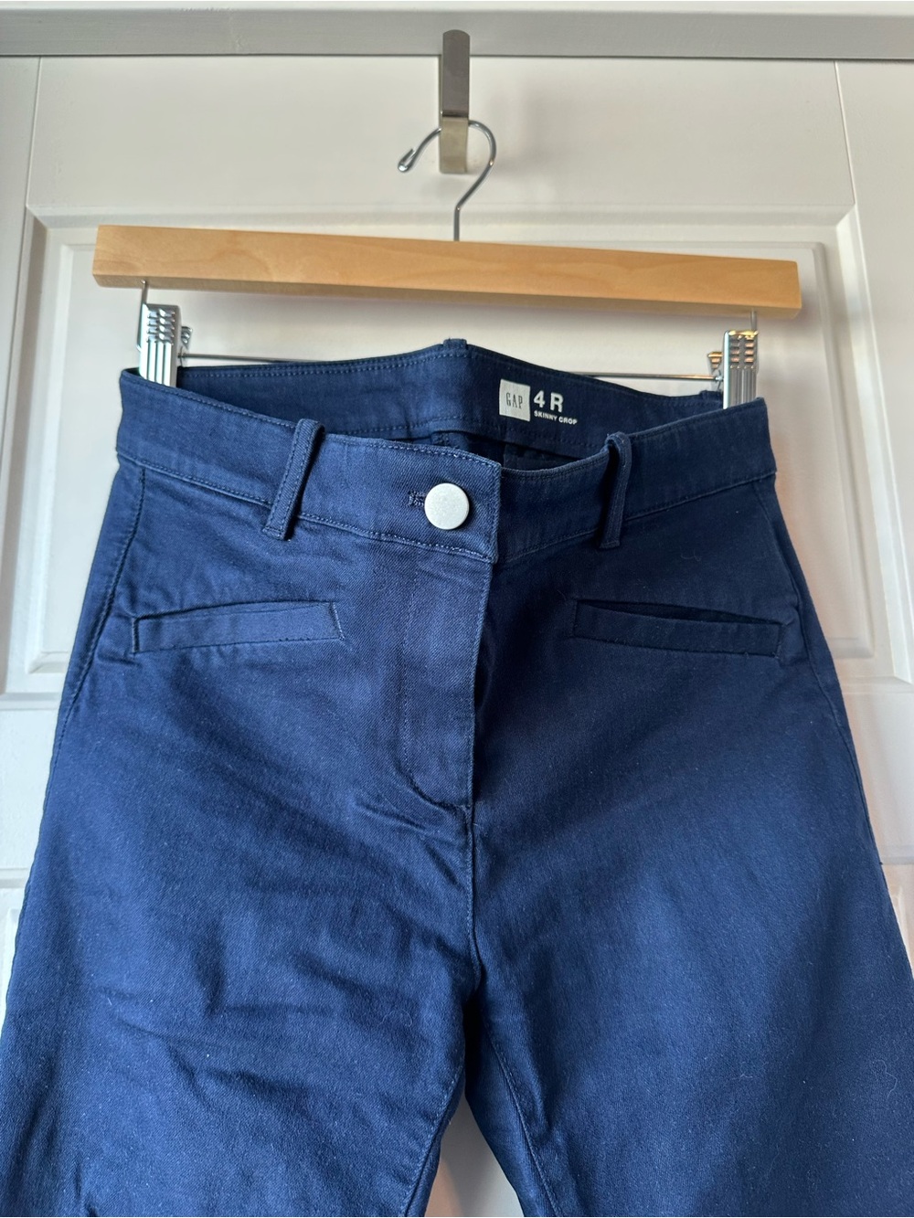 GAP Dark Navy High-Rise Skinny Crop Pants
